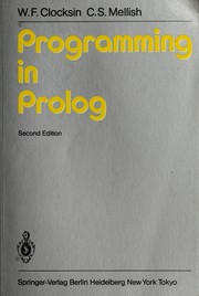 Cover of Programming in Prolog