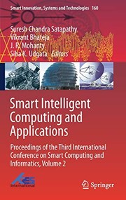 Cover of Smart Intelligent Computing and Applications