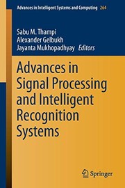Cover of Advances in Signal Processing and Intelligent Recognition Systems