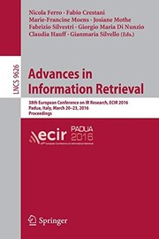 Cover of Advances in Information Retrieval