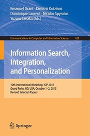 Cover of Information Search, Integration, and Personalization
