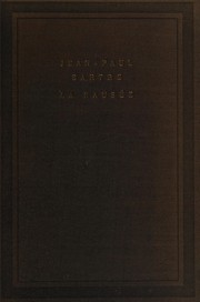 Cover of La nausée