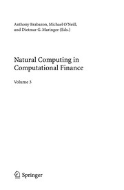 Cover of Natural Computing in Computational Finance