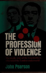 Cover of The profession of violence