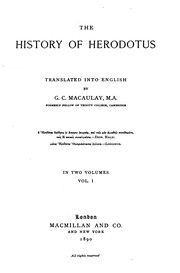 Cover of Ἱστορίαι