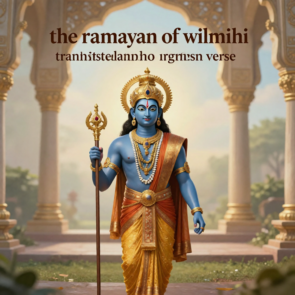 El Rámáyan de Válmíki, traducido al inglés en verso cover